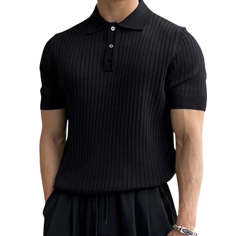 Yamia™ Striped Polo Shirt