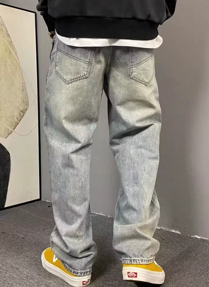 Yamia™ Baggy Washed Jeans