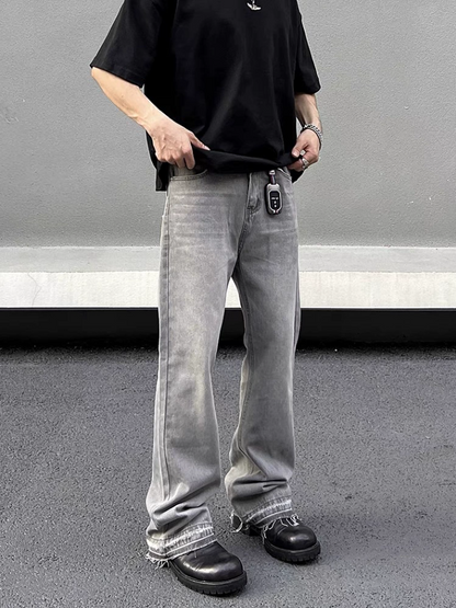 Yamia™ Baggy Jeans Grey