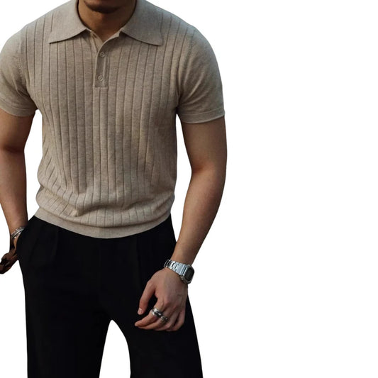 Yamia™ Striped Polo Shirt