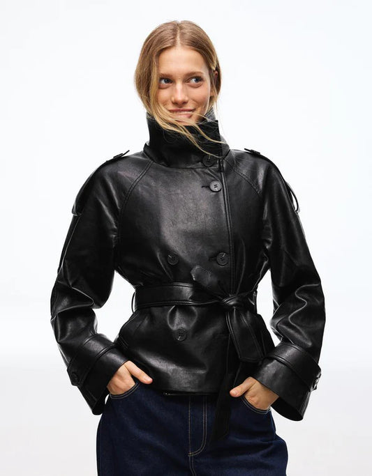 REYA- KUNSTLEDER-TRENCH YAMIA™