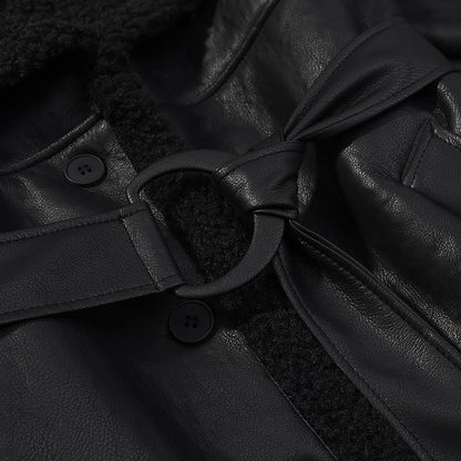 MADAME - MANTEL MIT LEDER OPTIK YAMIA™