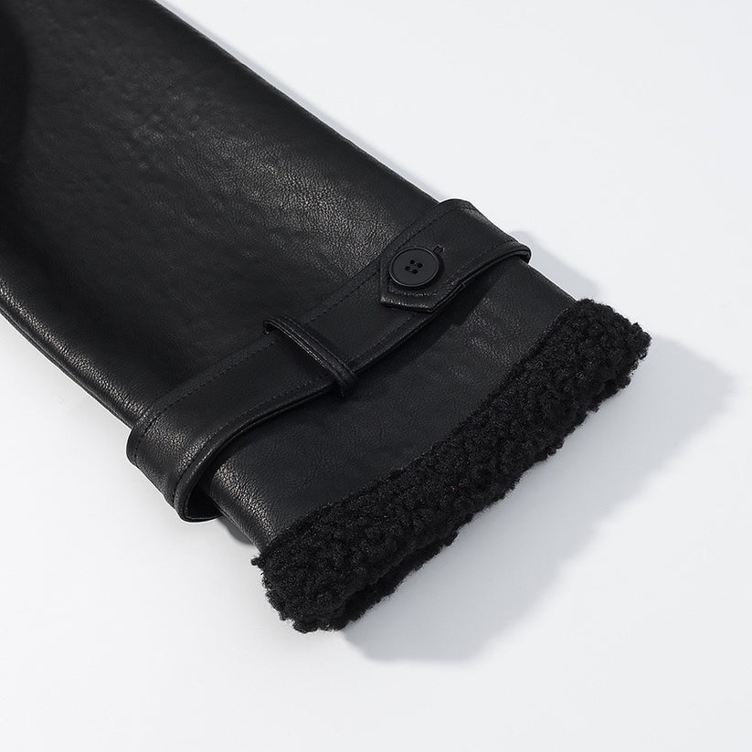 MADAME - MANTEL MIT LEDER OPTIK YAMIA™