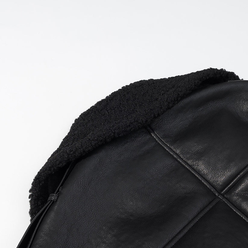 MADAME - MANTEL MIT LEDER OPTIK YAMIA™