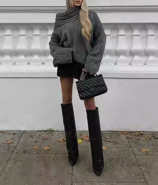 TESSA - COWL-NECK PULLI YAMIA™